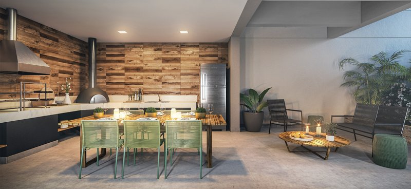 CHURRASQUEIRA COM FORNO DE PIZZA