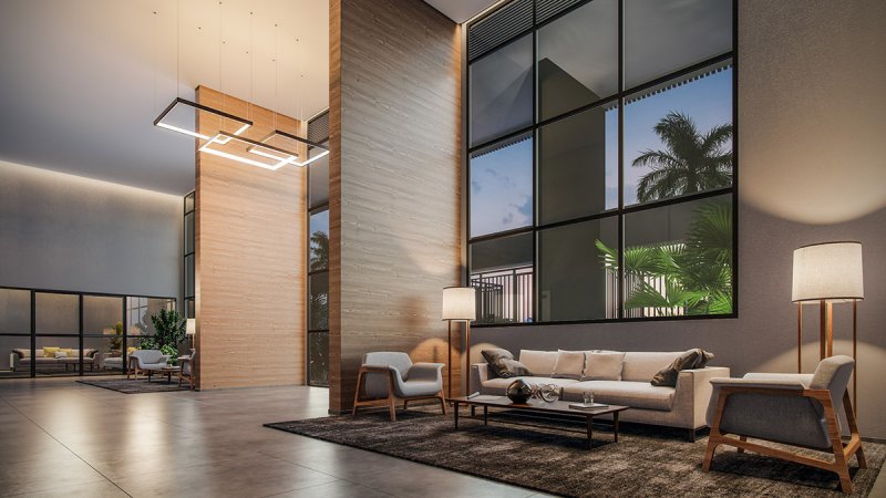 HALL SOCIAL P� DIREITO DUPLO